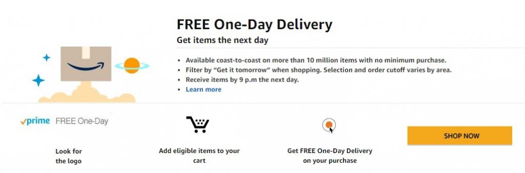 amazon prime free delivery