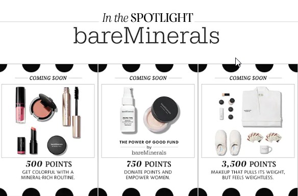 bare minerals rewards