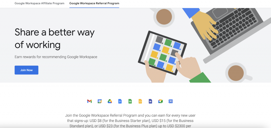 b2b referral program google workspace