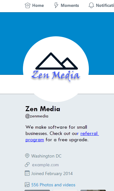 zen media social media page